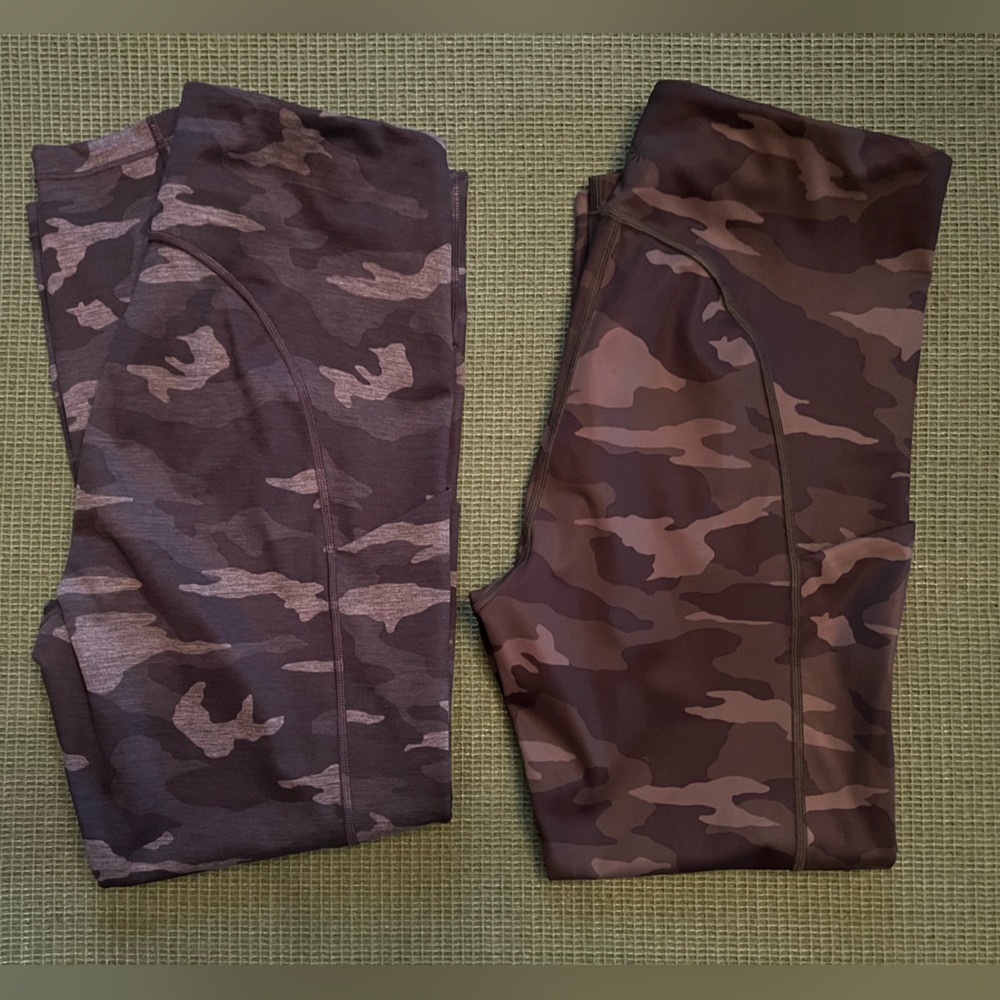 Athleta ultimate stash 7/8 Camo Leggings - 2 pair